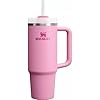 Stanley Quencher H2.0 FlowState Tumbler – Pink Insulated Travel Mug with Handle & Straw