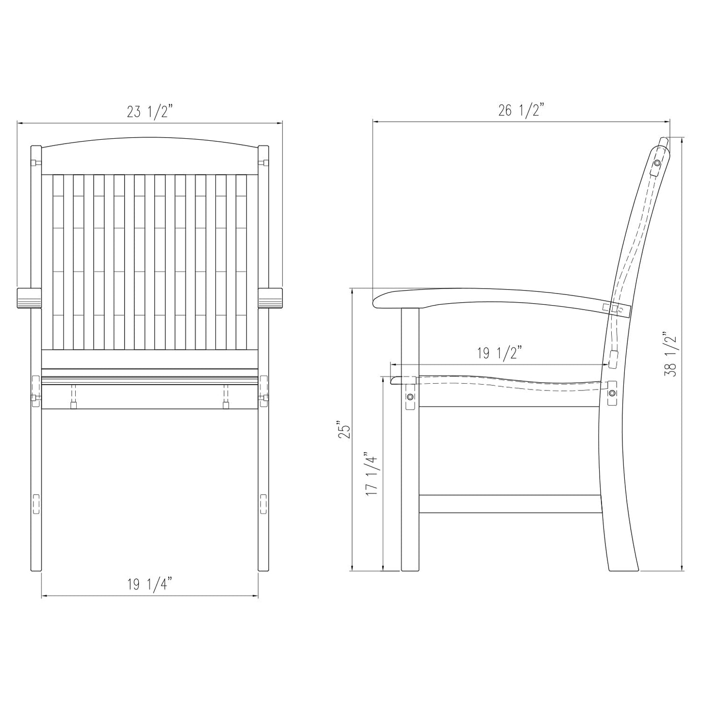 Cambridge Casual Caterina Teak Wood 6-Piece Outdoor Dining Set with Backless Bench, Navy
