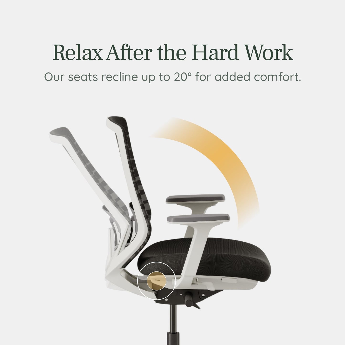 Branch Ergonomic Chair - A Versatile Desk Chair with Adjustable Lumbar Support, Breathable Mesh Backrest, and Smooth Wheels - Experience Optimal Comfort and Support - Black