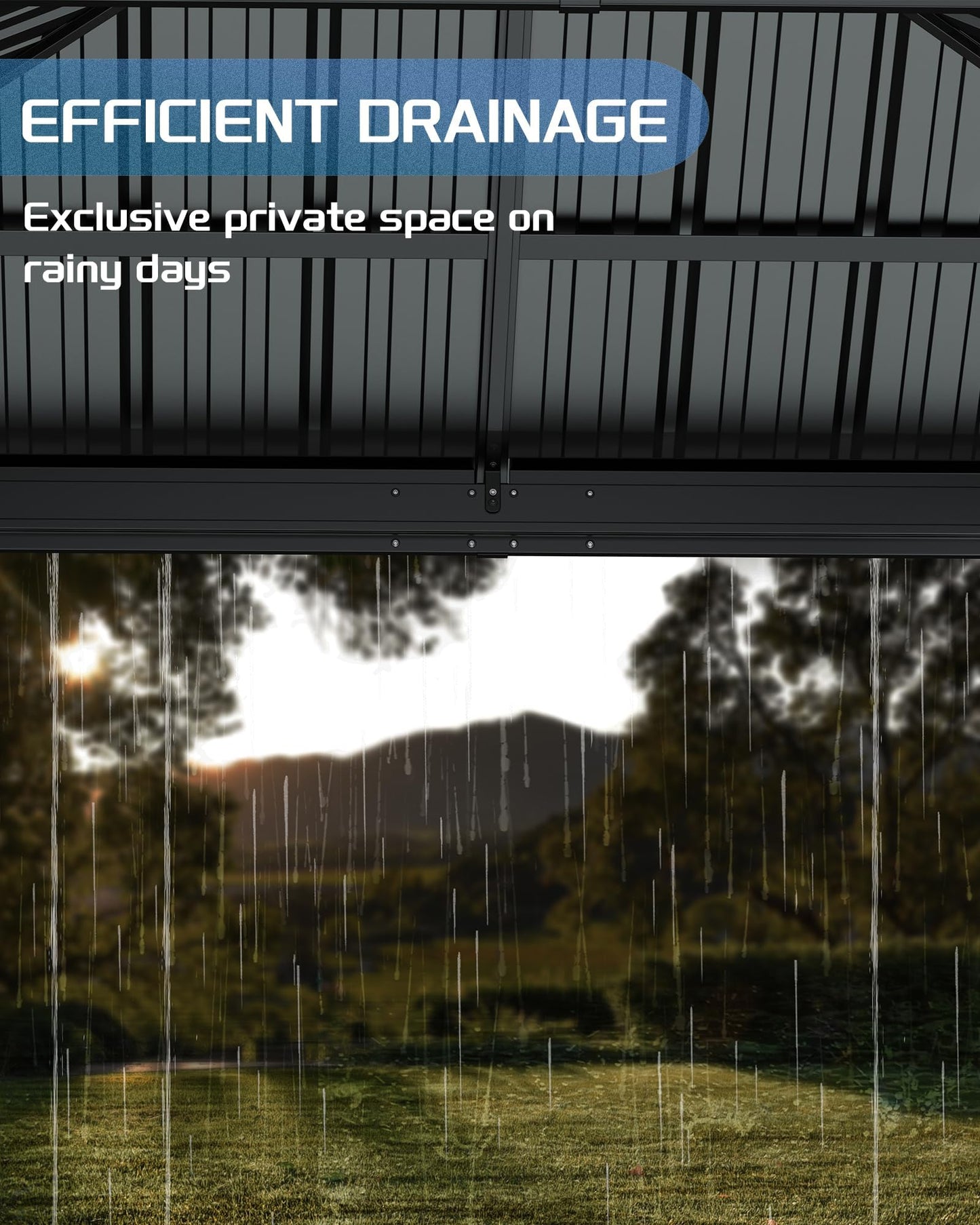 12'X12' Hardtop Gazebo, Galvanized Steel Aluminum Frame with Double Roof, Heavy-Duty Outdoor Patio Gazebo with Curtains & Netting for Backyard, Deck, Porch, Garden, Lawn, Grey