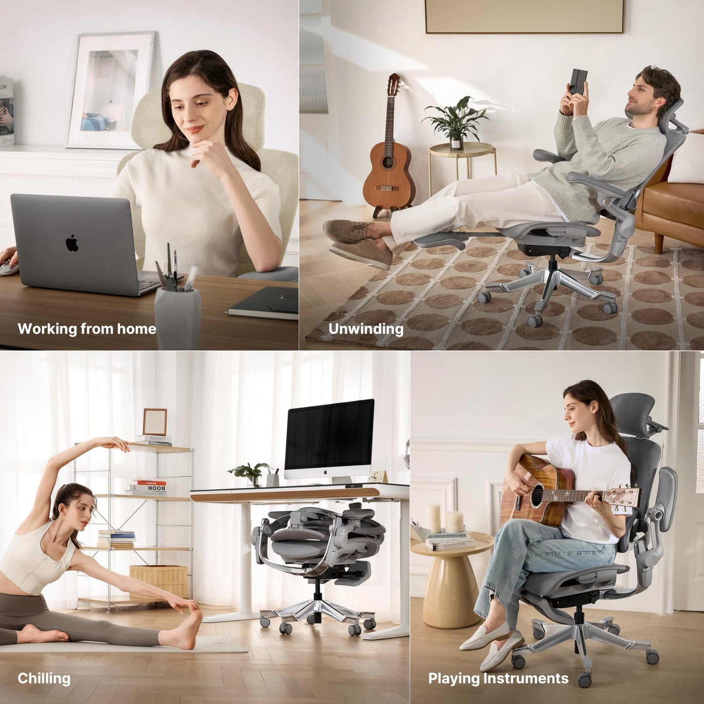 HINOMI H2 Pro Premium Ergonomic Office Chair - Comfy Home Office Desk Computer Chair with Adjustable Back Support, Swivel Wheels, Flip-up Arms, Comfortable Mesh Seat for Desk Work (Green)
