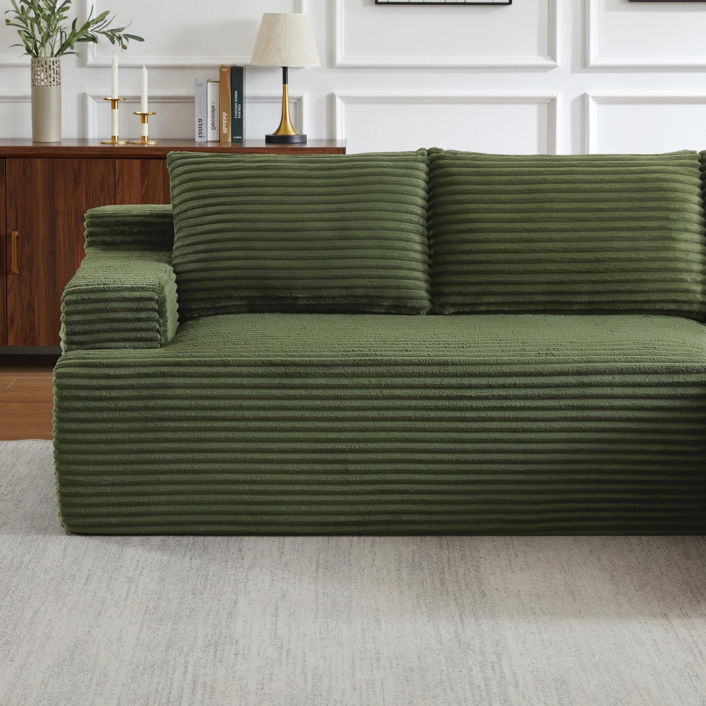 96" Modular Sectional Sofa, Cloud Sectional Couch with Deep Seat, Modern L-Shape Corner Sofa Couch with Right Facing Chaise,Upholstered Boneless Couches for Living Room Bedroom