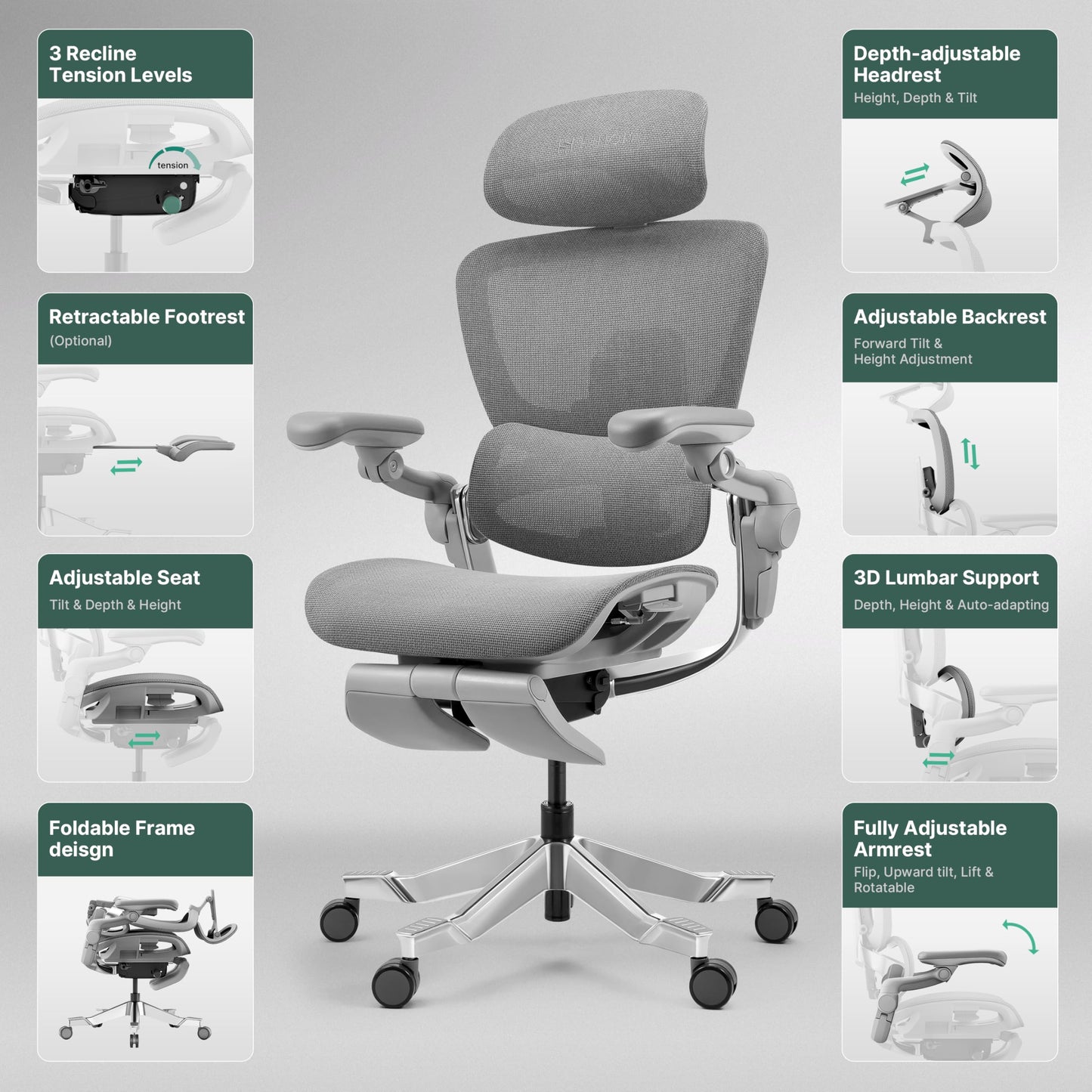 HINOMI H2 Pro Premium Ergonomic Office Chair - Comfy Home Office Desk Computer Chair with Adjustable Back Support, Swivel Wheels, Flip-up Arms, Comfortable Mesh Seat for Desk Work (Black)
